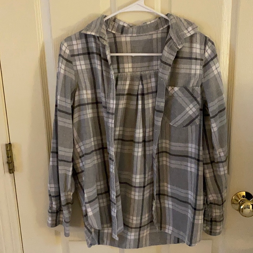 Plaid button up flannel